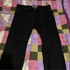 Levi’s black Wedgie distressed skinny jeans Size‎ 18W